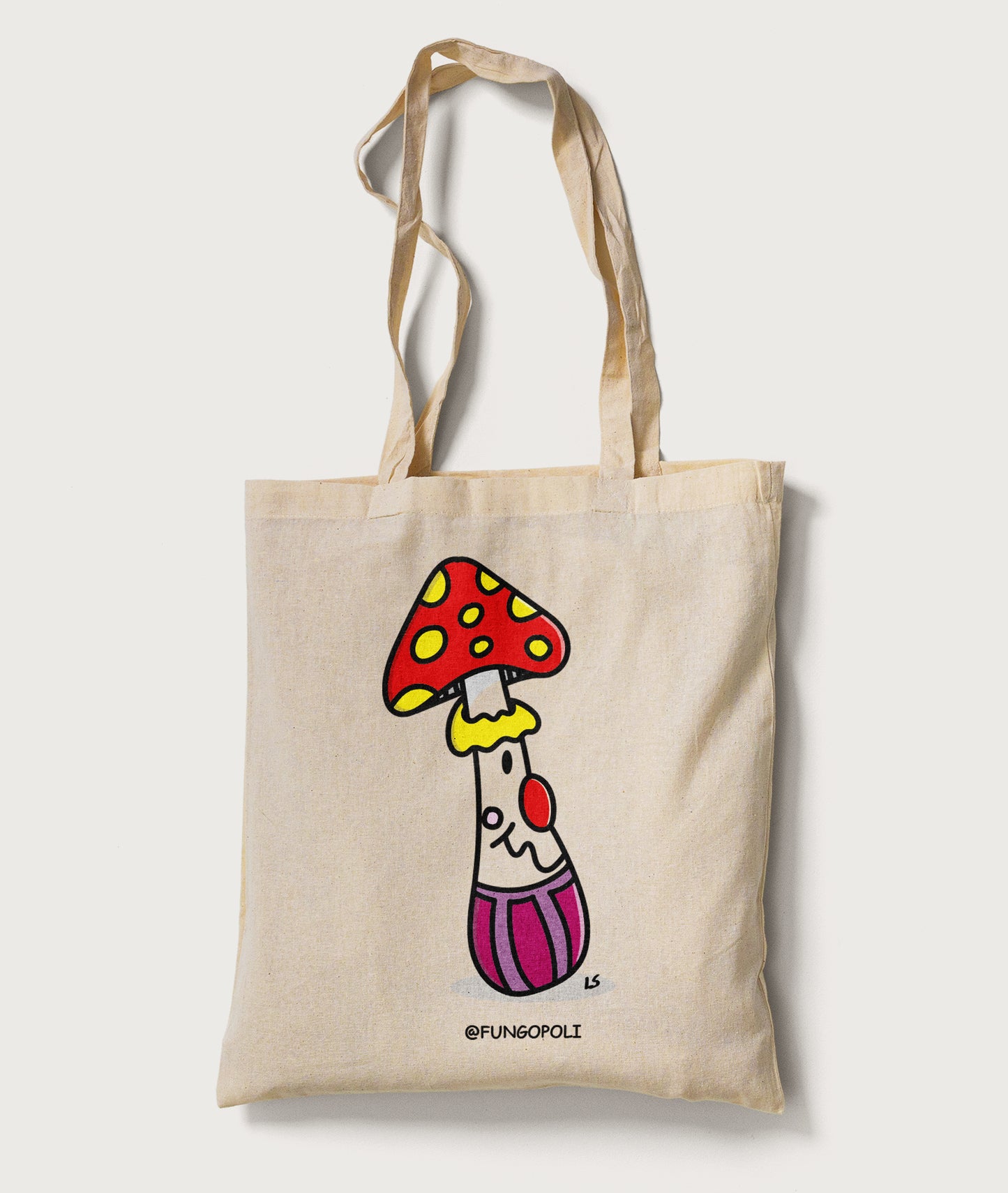 Borsa shopper fungo pagliaccio