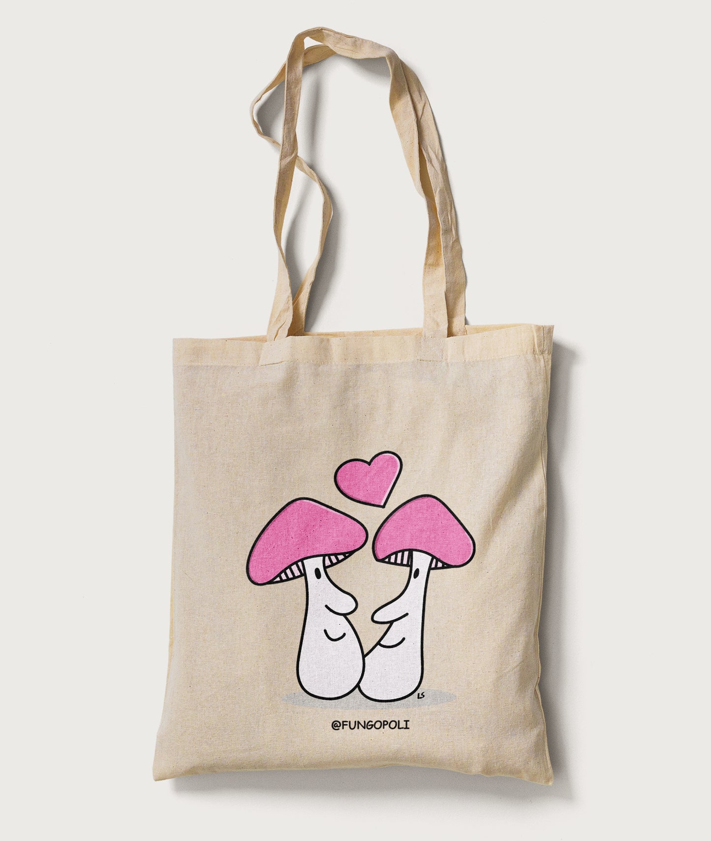 Borsa shopper funghi ti voglio bene