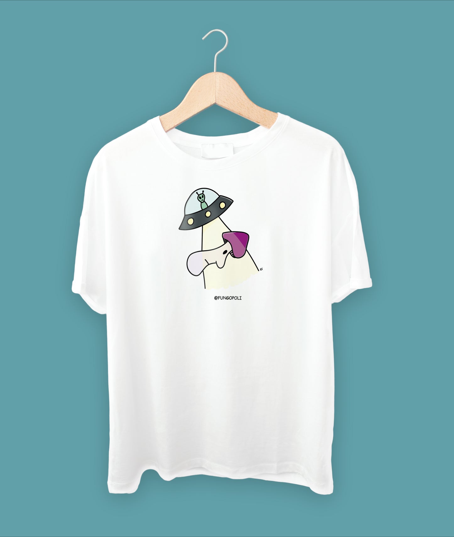 T-Shirt fungo rapito dagli alieni